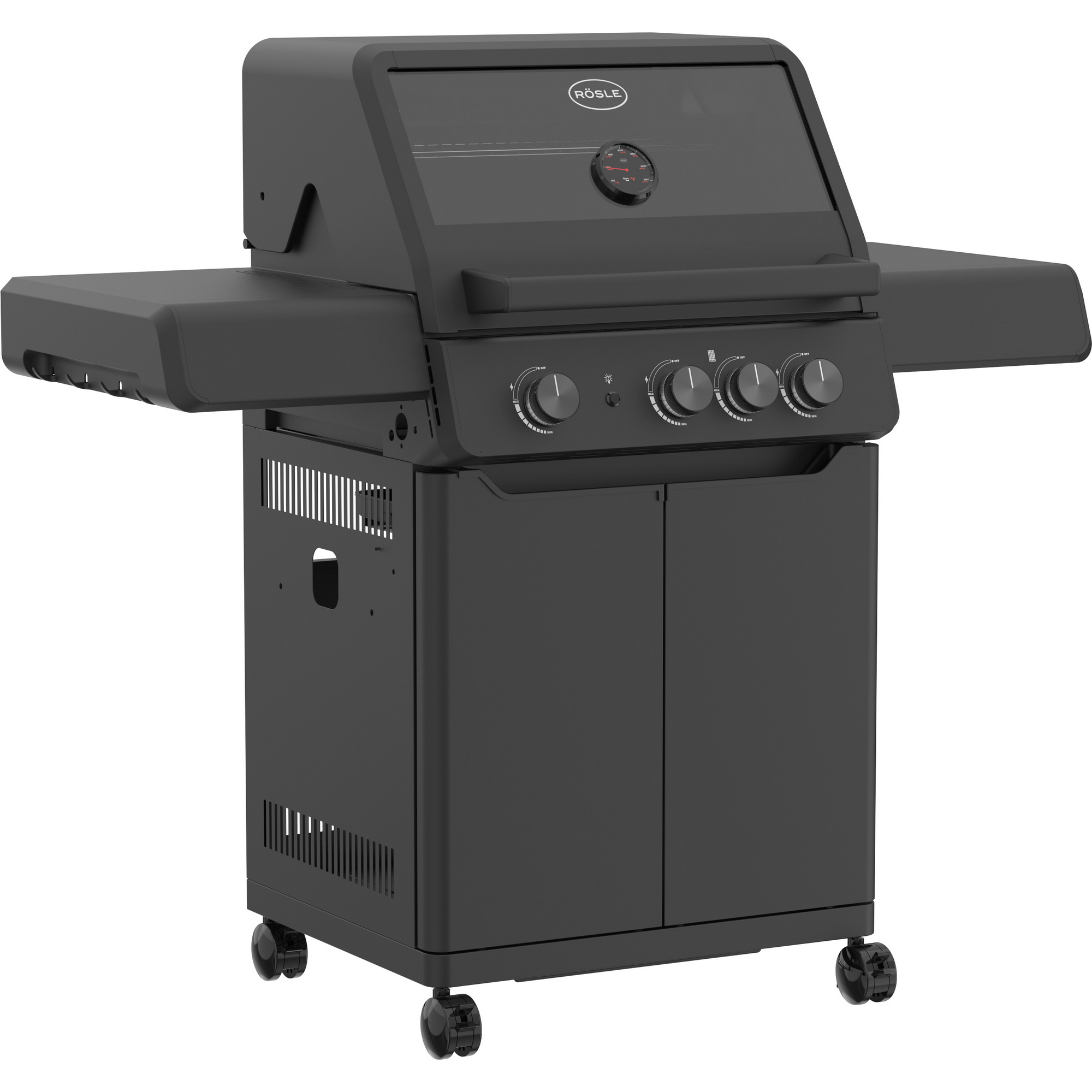 Gasgrill 'Allflame Peer 3' schwarz 127 x 118 x 61 cm