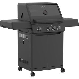 Gasgrill 'Allflame Peer 3' schwarz 127 x 118 x 61 cm