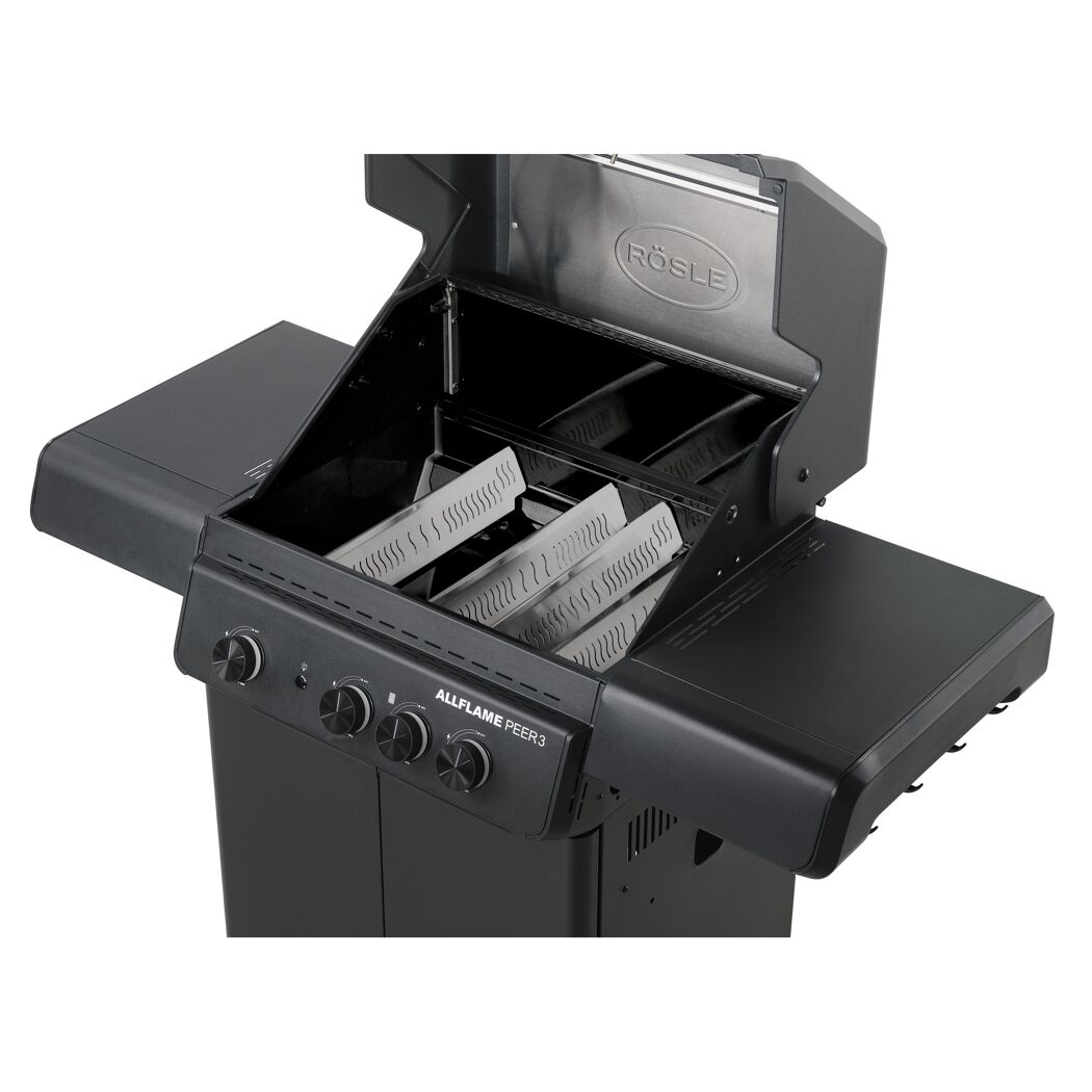 Gasgrill 'Allflame Peer 3' schwarz 127 x 118 x 61 cm