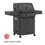 Gasgrill 'Allflame Peer 3' schwarz 127 x 118 x 61 cm