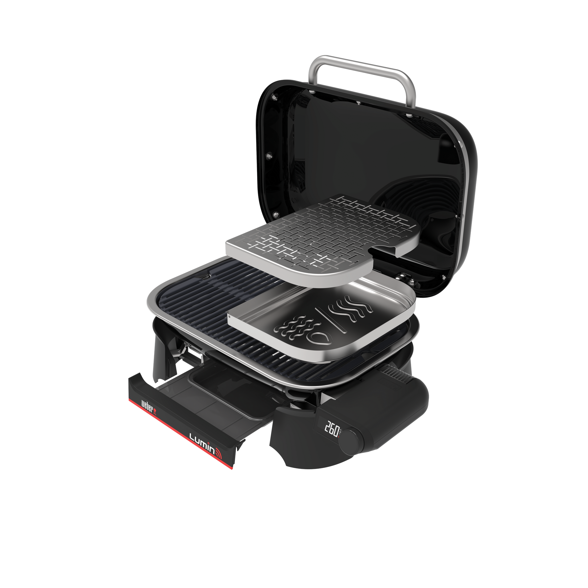 Elektrogrill 'Lumin Smart' schwarz 2200 W