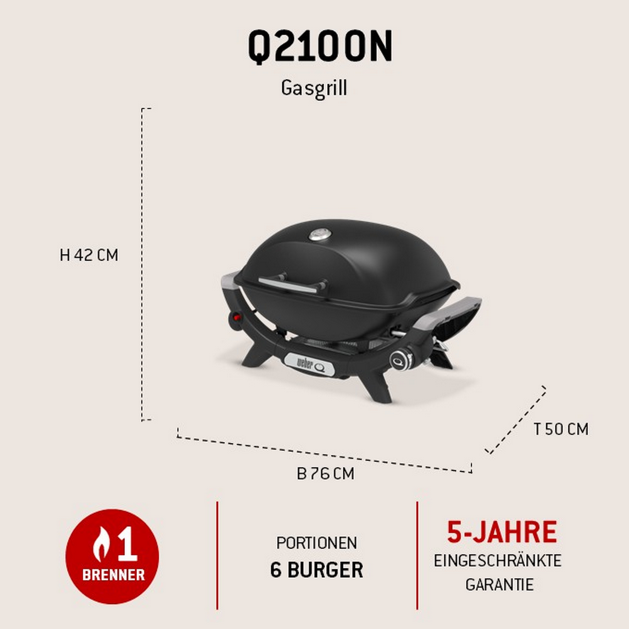 Gasgrill 'Q2100N' schwarz