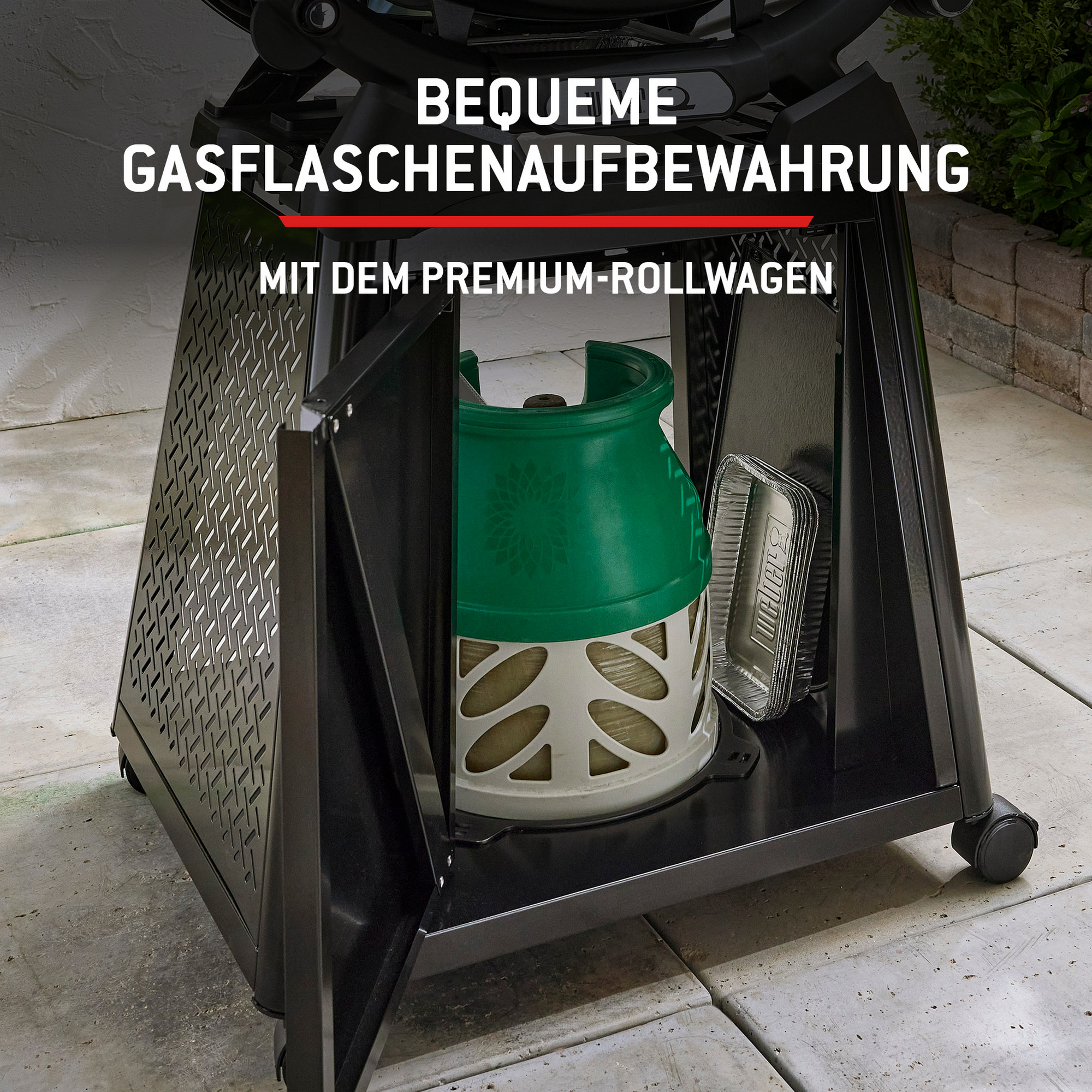 Gasgrill mit Rollwagen 'Q2800N+' schwarz