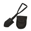 Schwarzer Klappspaten mit Tasche