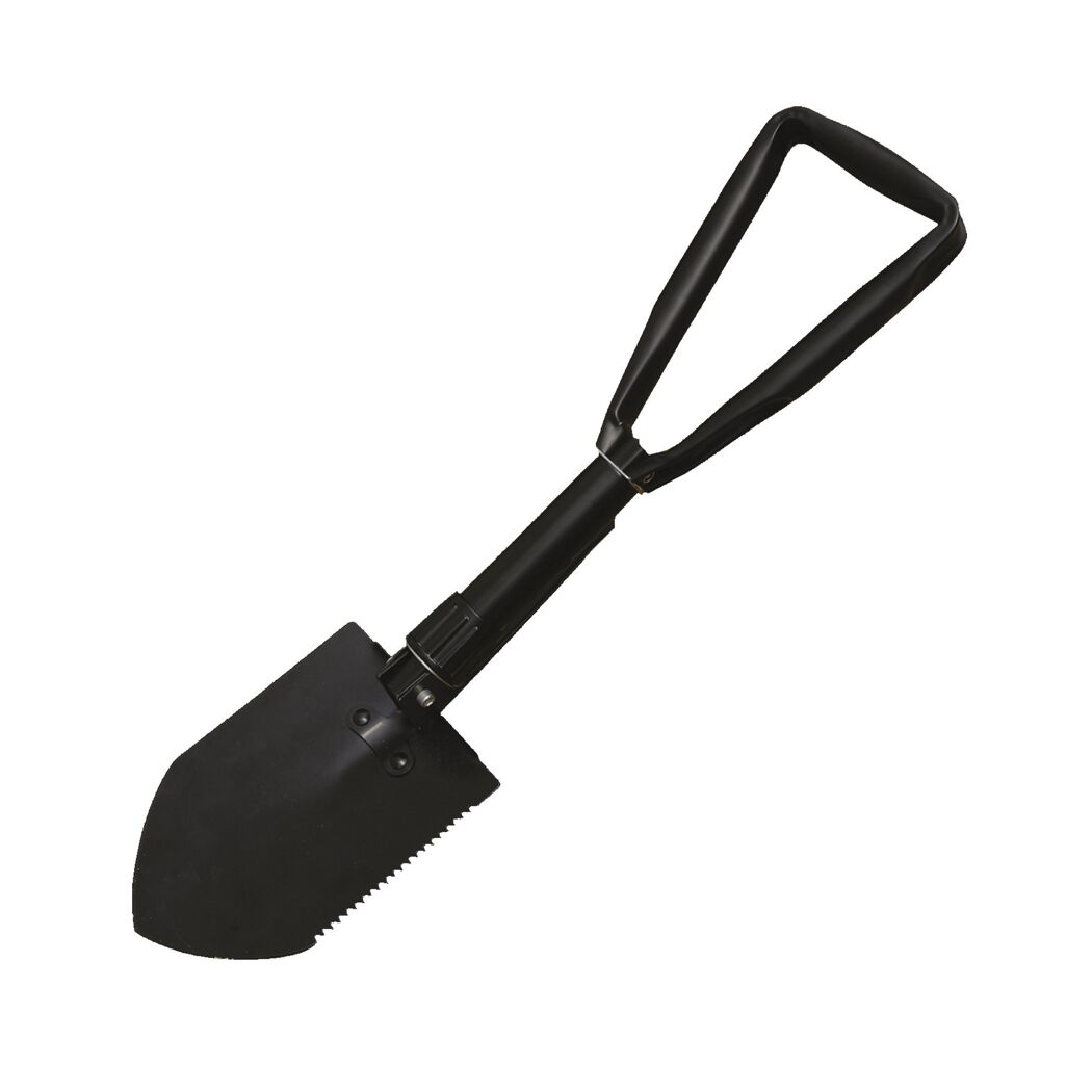 Schwarzer Klappspaten