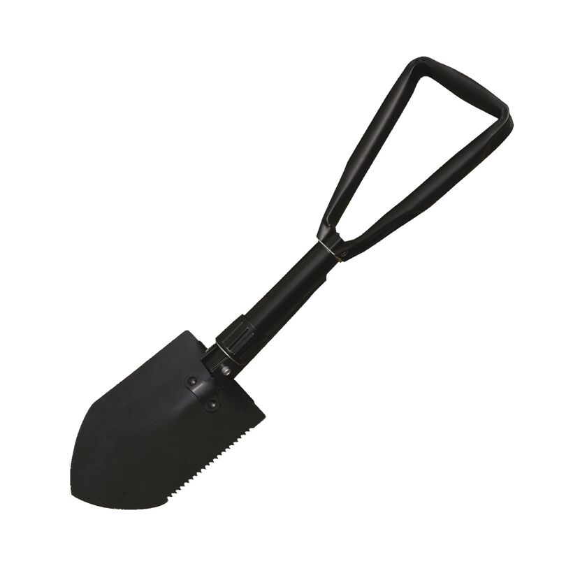Schwarzer Klappspaten