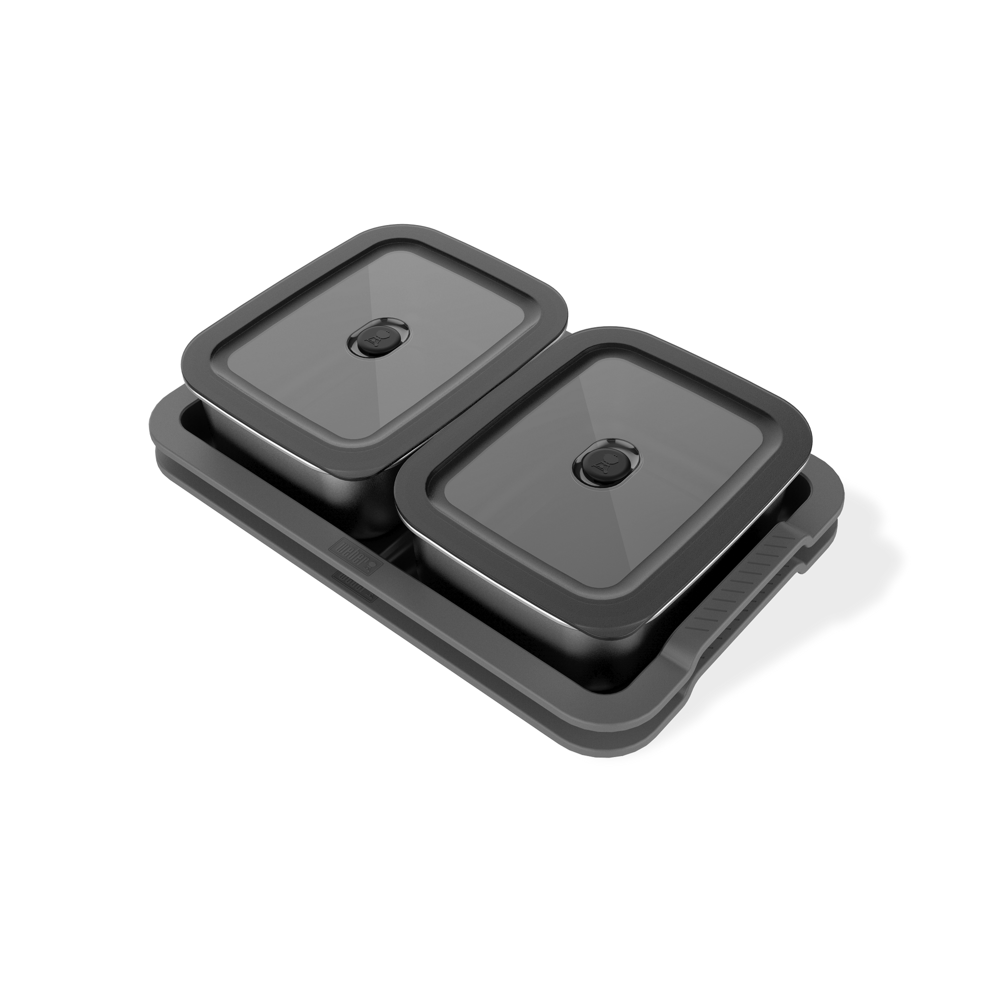 Serviertablett-Set 'Works' Metall/Kunststoff 5-teilig