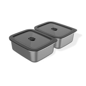 Aufbewahrungsboxen mit Deckel 'Works' Metall/Kunststoff 4-teilig