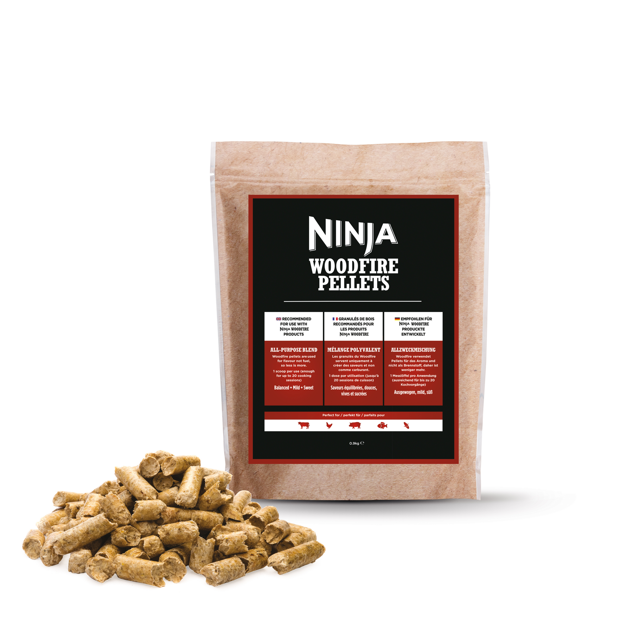 Holzpellets für Woodfire 'Allzweckmischung' 900 g + product picture