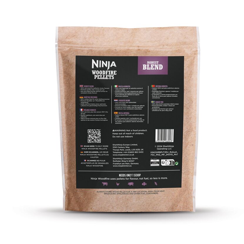Packung Ninja Woodfire Pellets Robust Blend