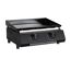 Schwarzer Gasgrill mit zwei Brennern