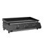 Schwarze Plancha mit drei Brennern