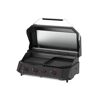 Gasgrill mit offenem Deckel