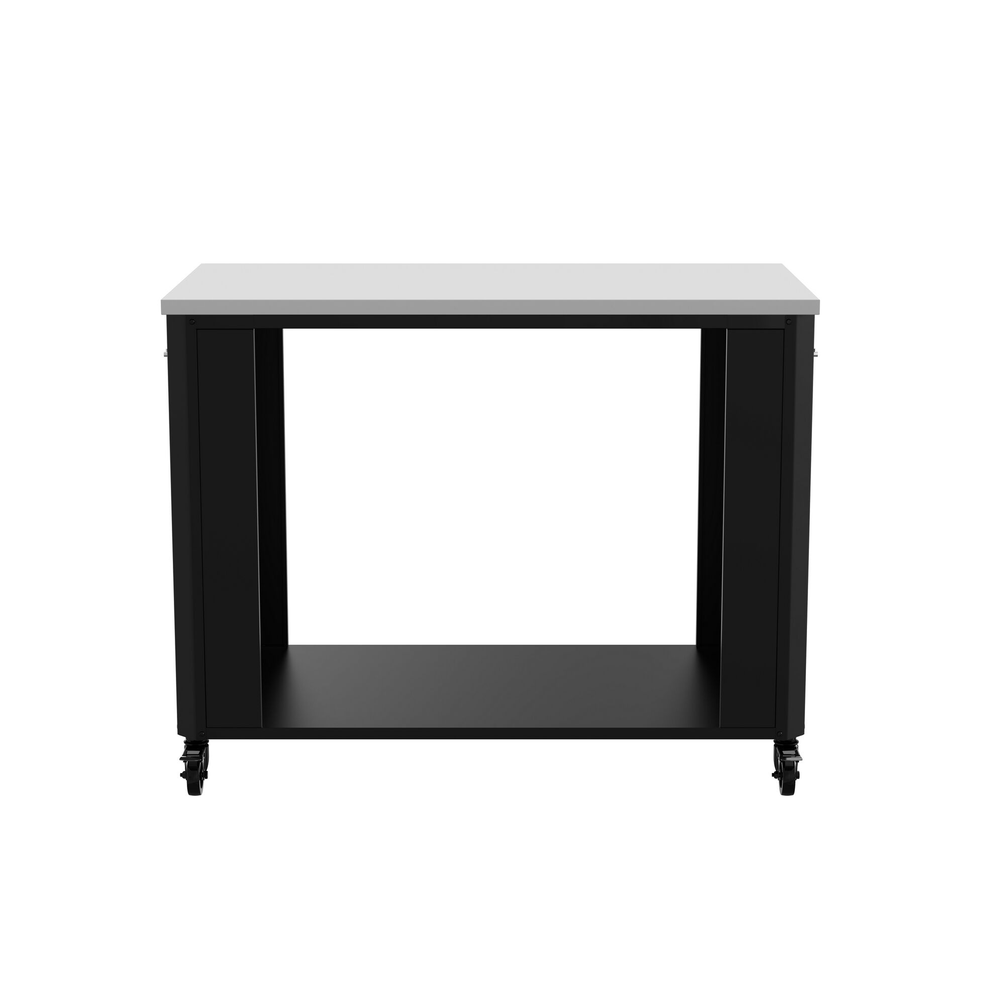 Schwarzer Servierwagen mit Rollen