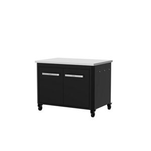 Außenküche-Modul mit Edelstahl-Arbeitsplatte 93,5 x 70 x 67 cm