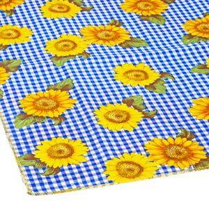 Tischdecke für Bierzeltgarnitur gelb/blau 240 x 100 cm