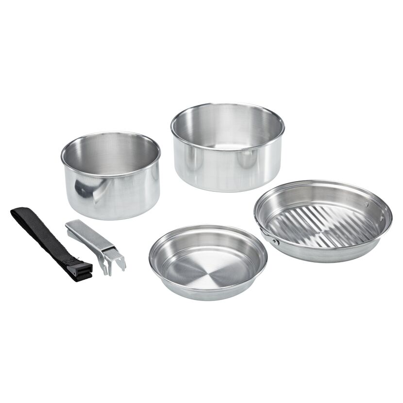 Fünfteiliges Aluminium Trekking Geschirrset