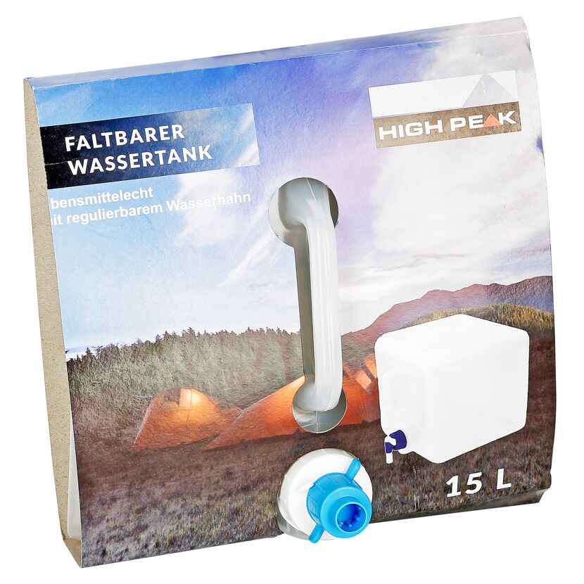 Faltbarer Wassertank 15l mit Hahn