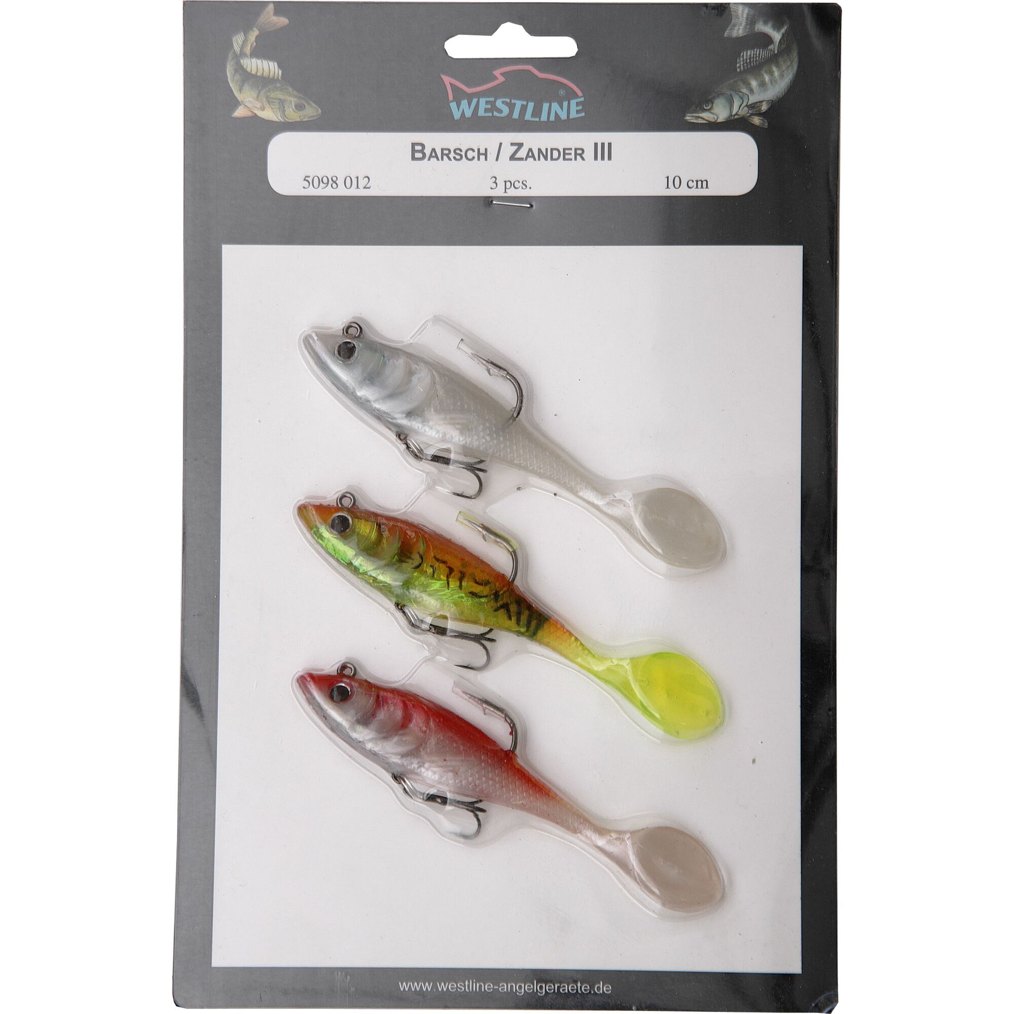 Drei Westline Barsch / Zander III Kunstköder