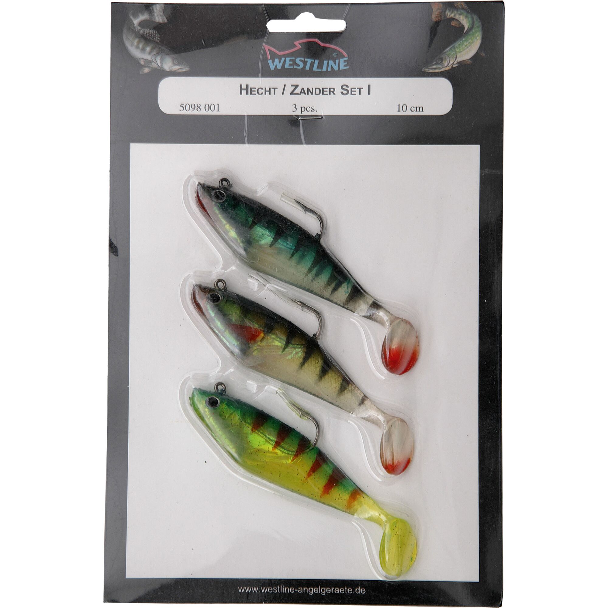 Drei Westline Hecht / Zander Kunstköder