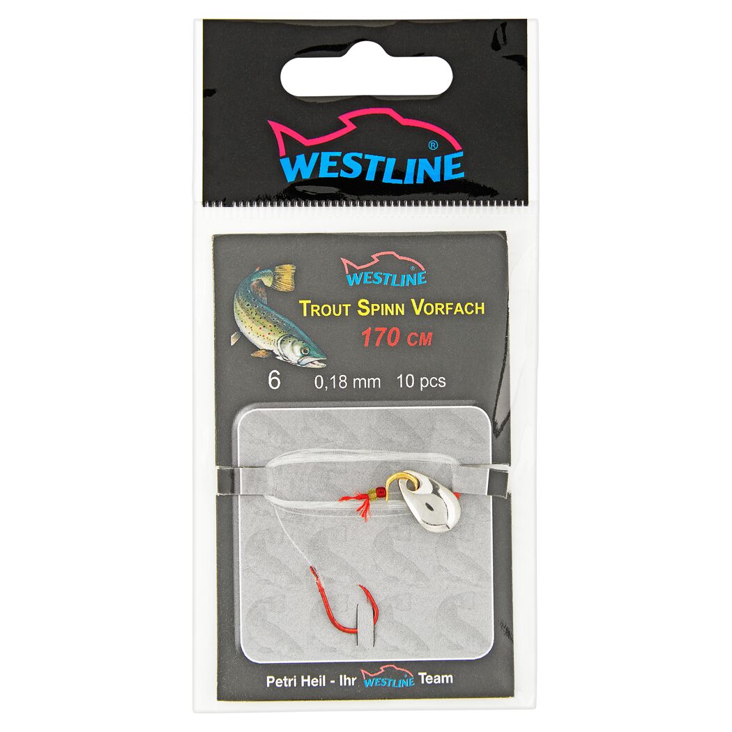 Westline Forellen Spinnvorfach 170cm, 0,18mm, 10 Stück