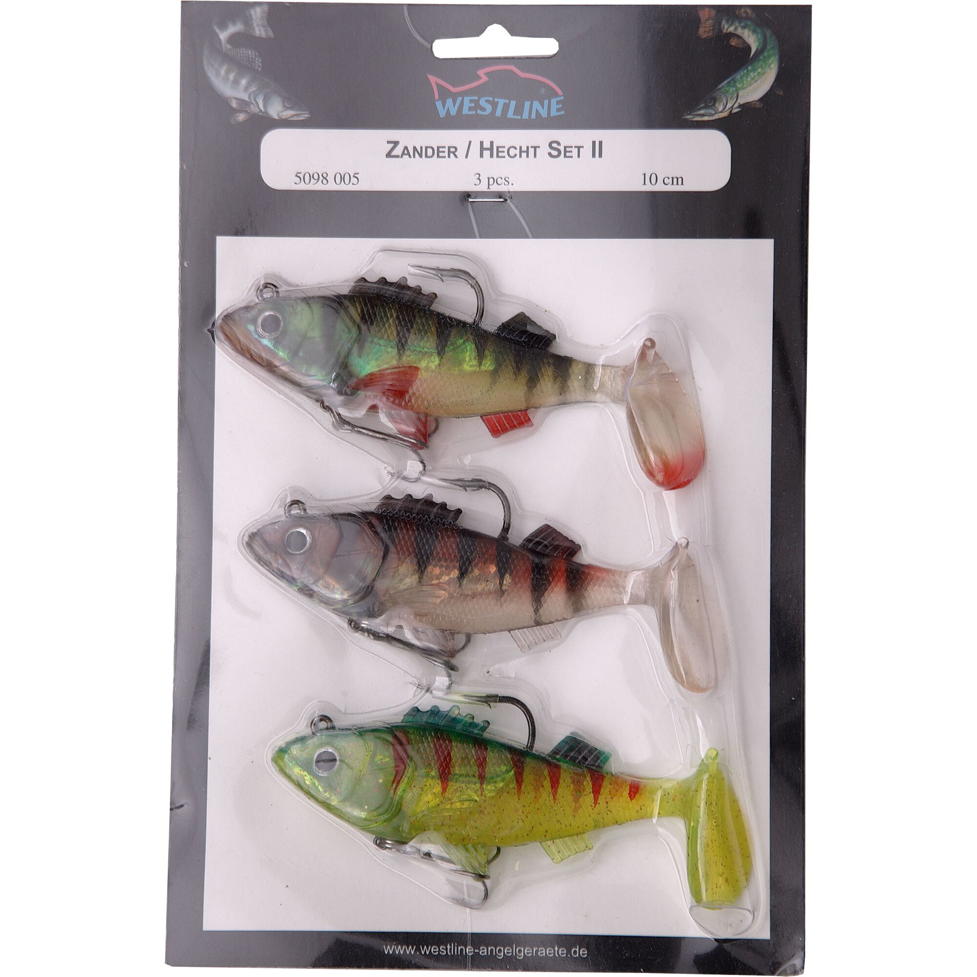 Drei Westline Zander / Hecht Set II Kunstköder