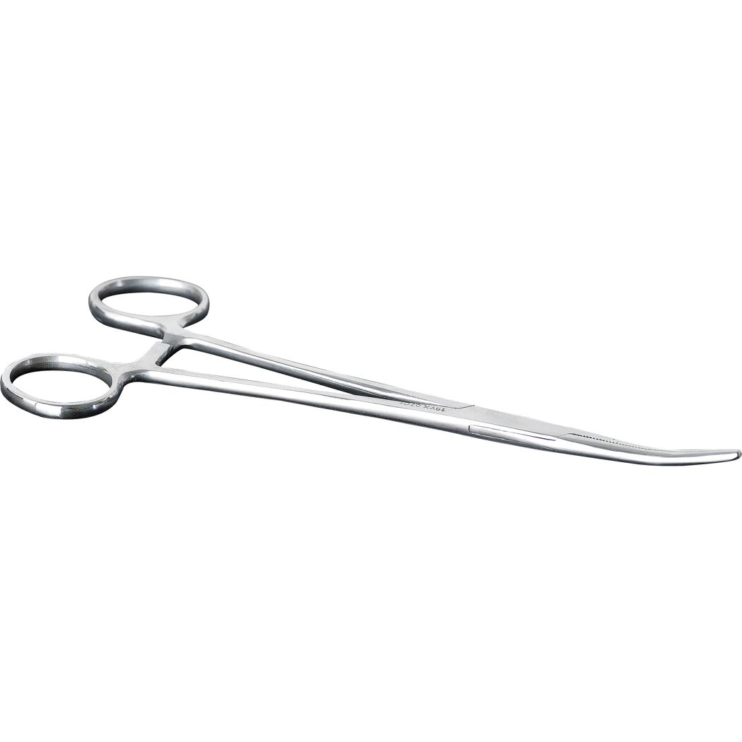 Gebogene Arterienklemme