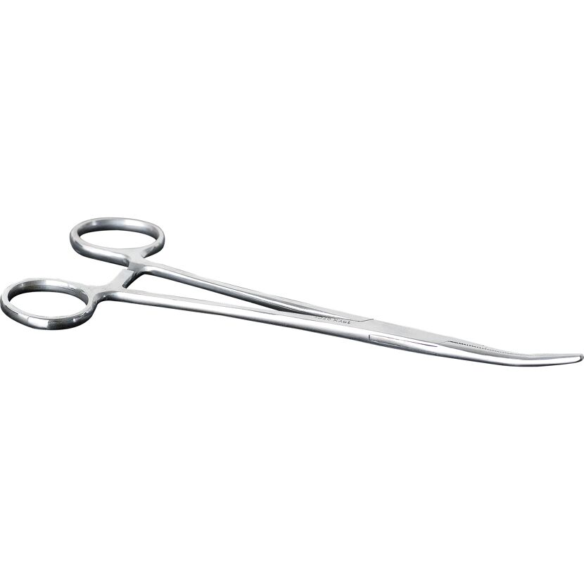 Gebogene Arterienklemme