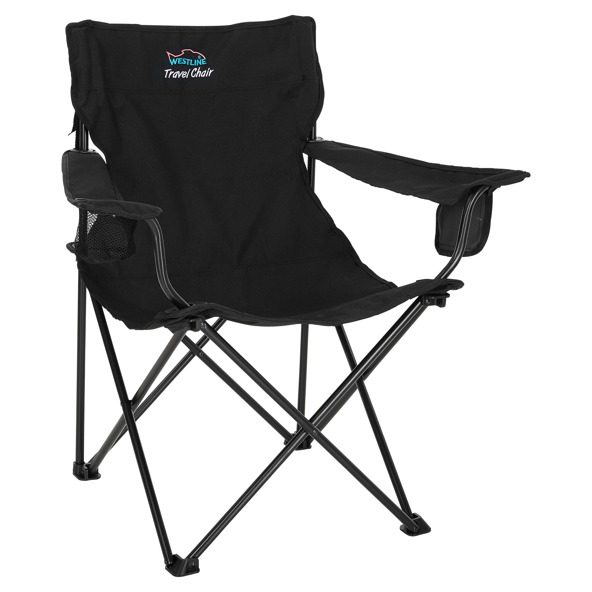 Schwarzer Campingstuhl Westline Travel Chair