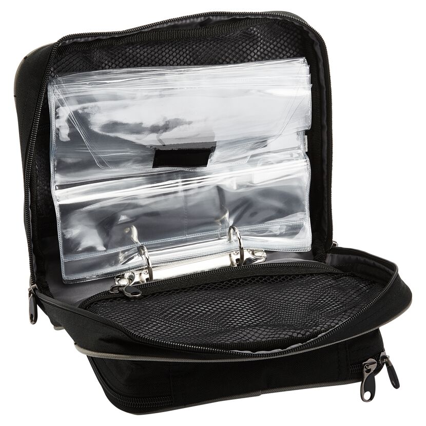 Schwarze Tackle Bag I geöffnet