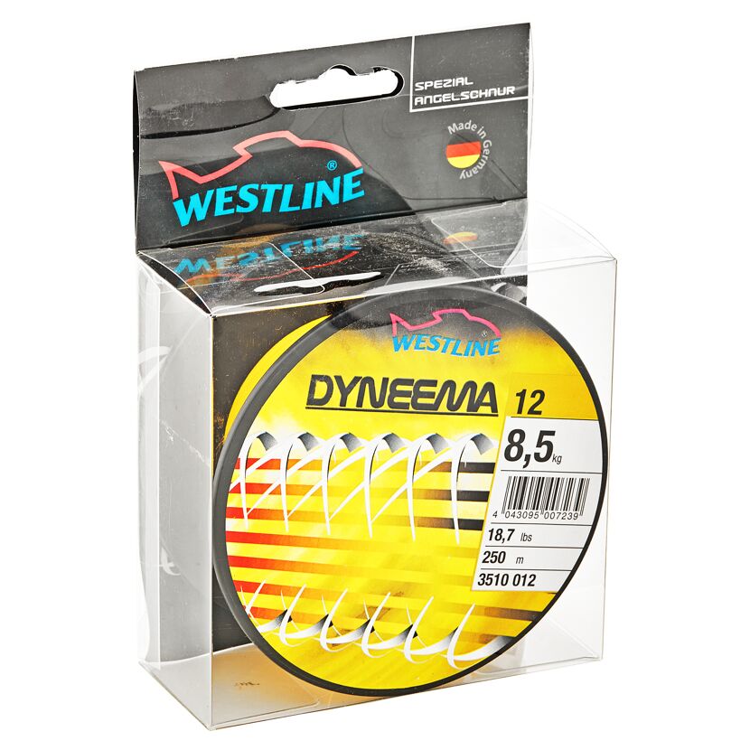 Angelschnur "Dyneema" gelb 8,5 kg 250 m