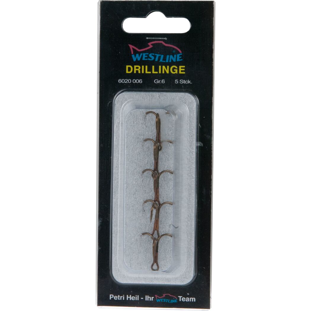 Westline Drillinge Größe 6, 5 Stück