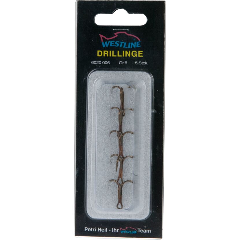 Westline Drillinge Größe 6, 5 Stück