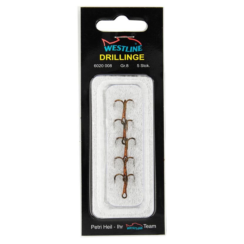 Westline Drillinge Größe 8, 5 Stück