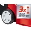 Rad eines Benzin-Rasenmähers mit 3-facher Höhenverstellung