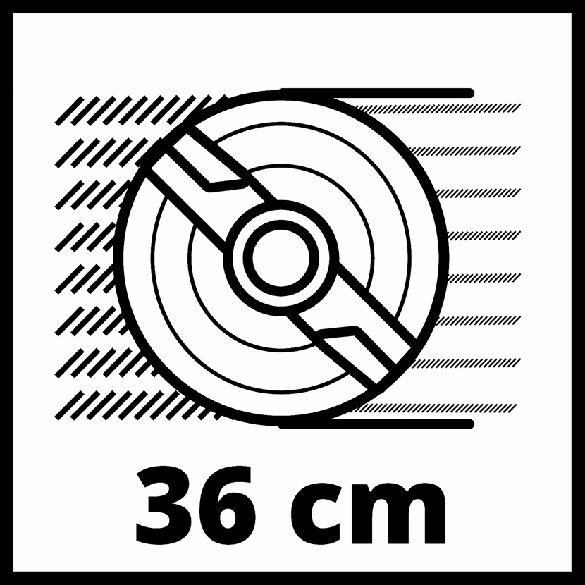 Schnittbreite 36 cm