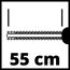 Schnittlänge 55 cm