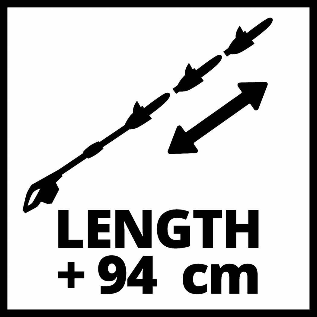 Teleskopstiel Länge + 94 cm