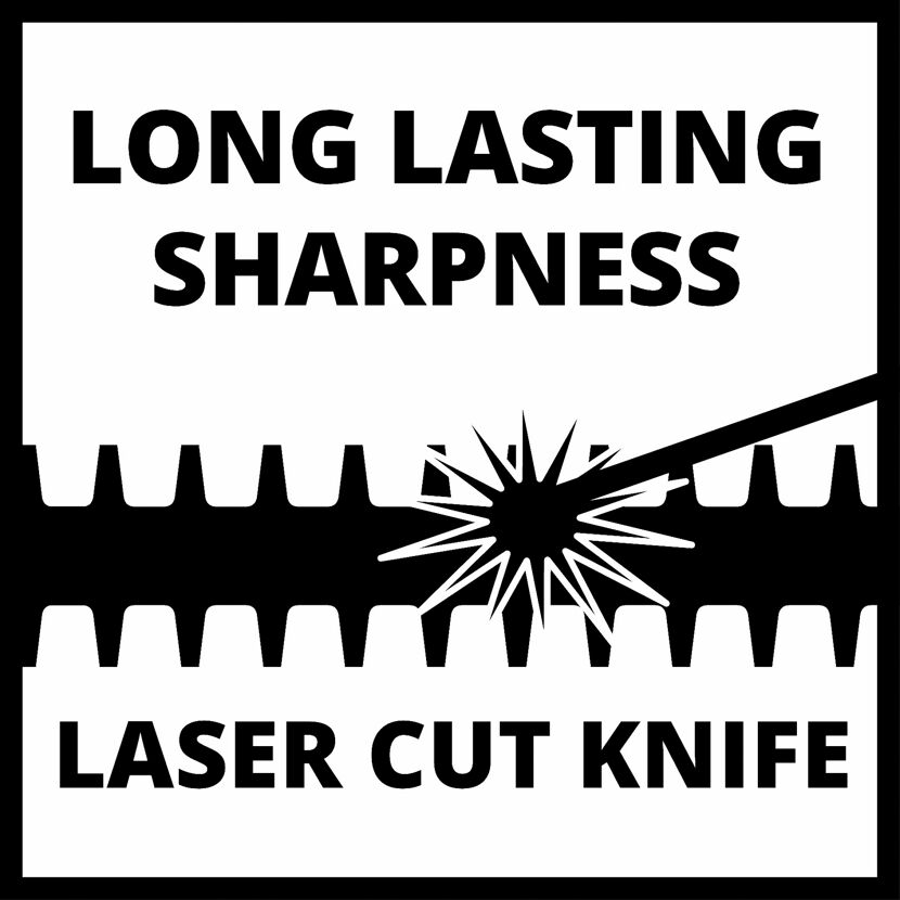 Lasergeschnittenes Messer mit langer Schärfe