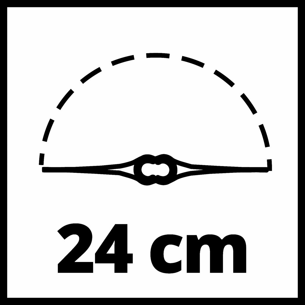Schnittbreite 24 cm