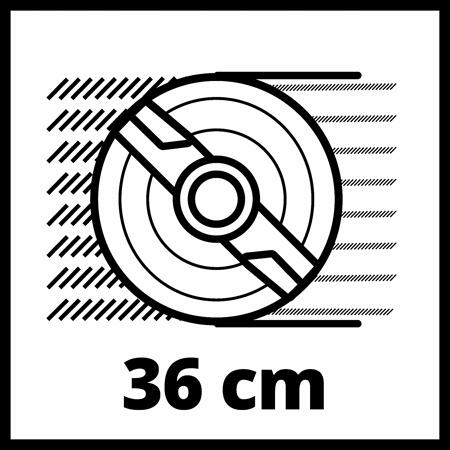 7. Bild von Akku-Rasenmäher-Set 'GE-CM 36 Li M Kit' mit 2 x 18 V Akkus und Mulchkit, 6-teilig, bis 350 m²