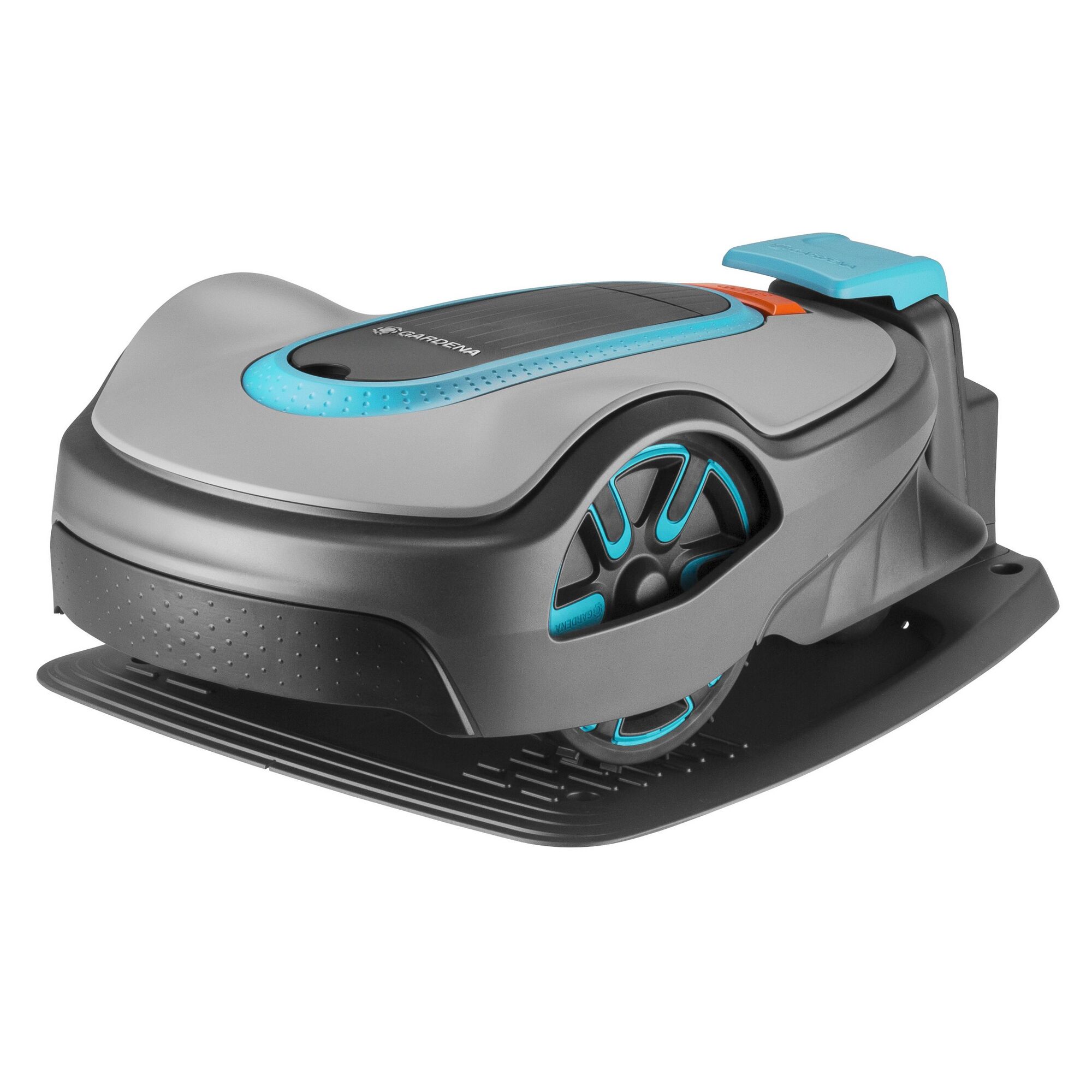 Gardena Mähroboter Sileno Life auf Ladestation