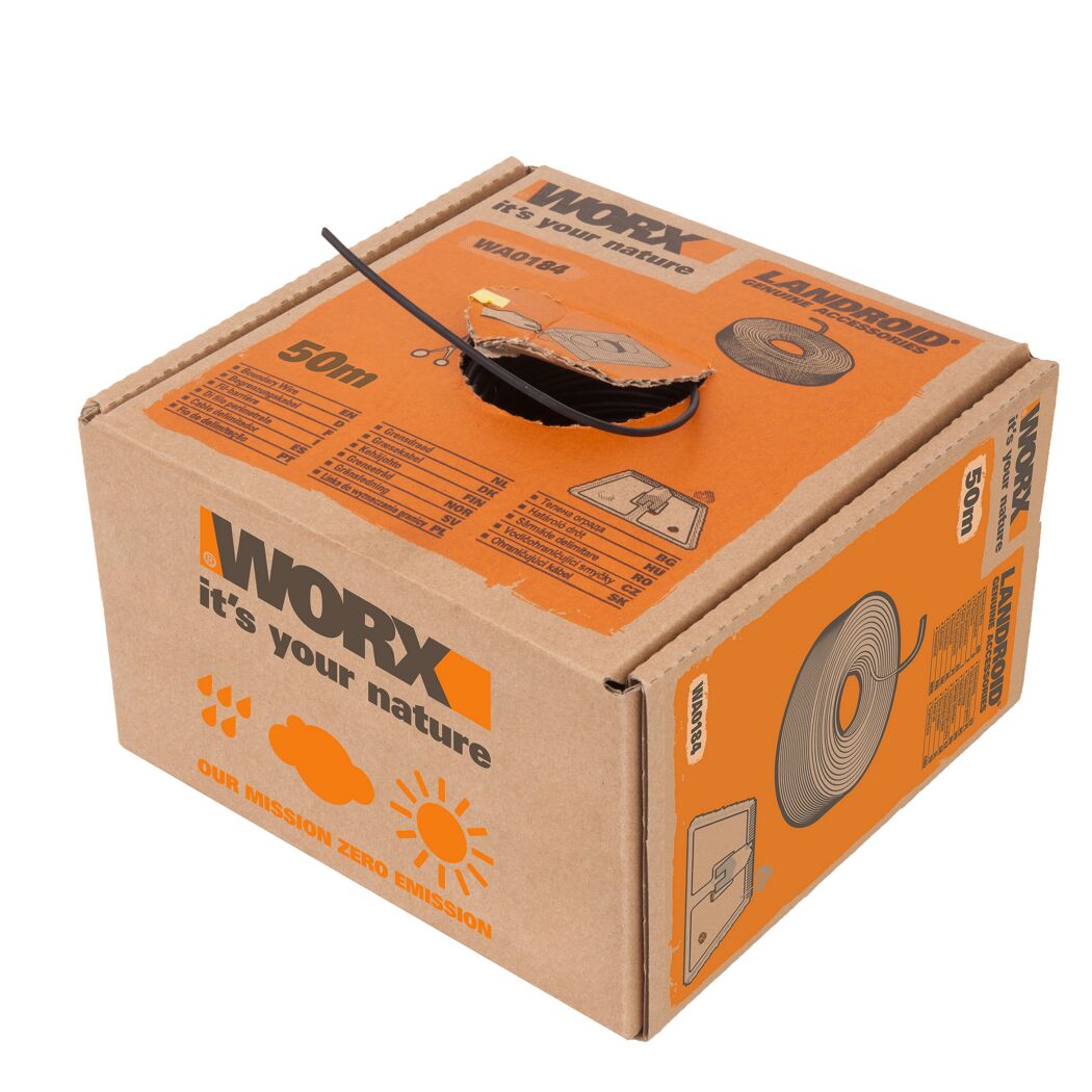 Worx Landroid Begrenzungsdraht 50 m in Verpackung