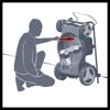 Person inspiziert Benzin-Rasenmäher GC-PM 56/2 S HW