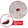 Einhell Akku-Rasenmäher und Power X-Change Gerätefamilie