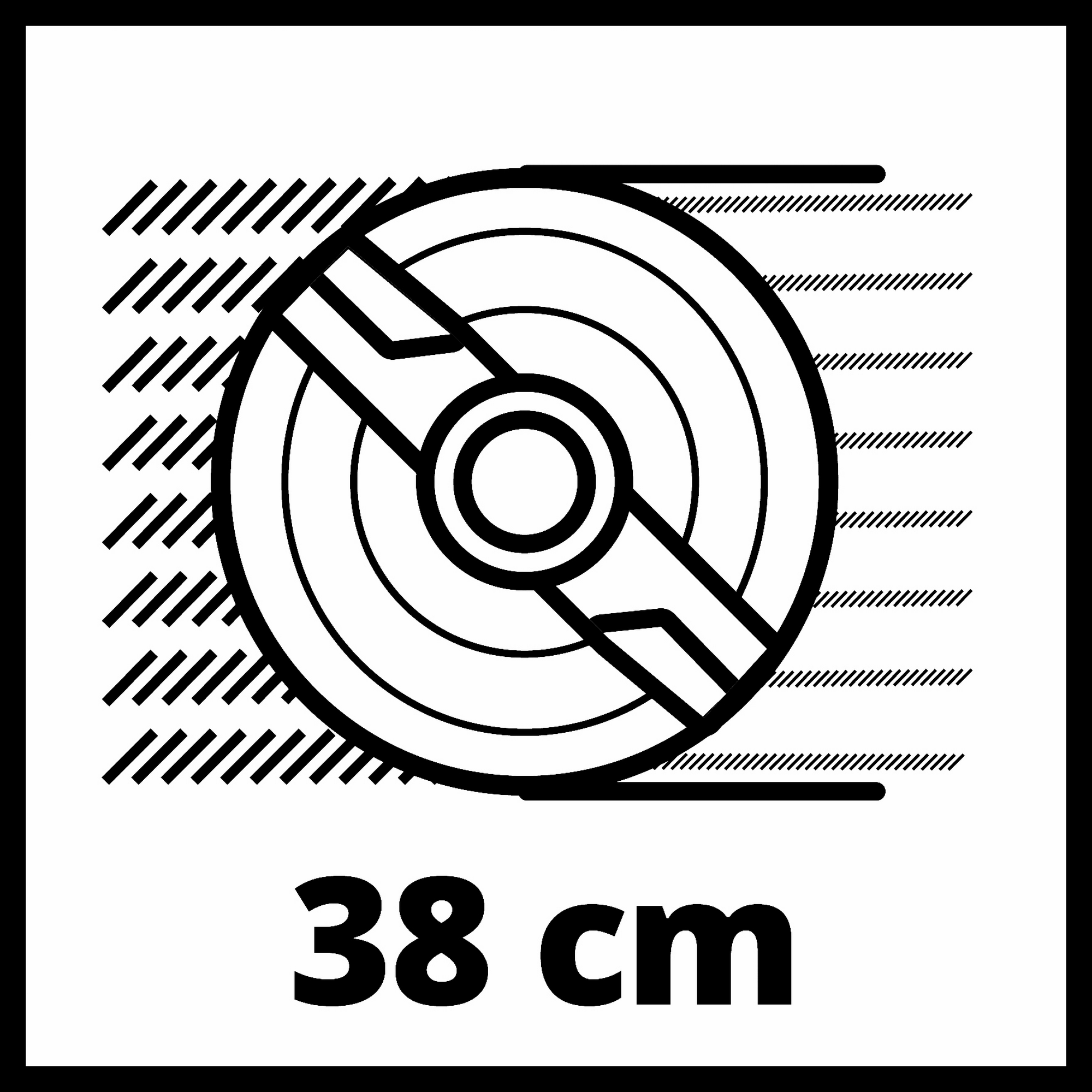 Akku-Rasenmäher 'Rasarro 36/38' mit 2 x 18 V Akkus, bis 450 m² + product picture