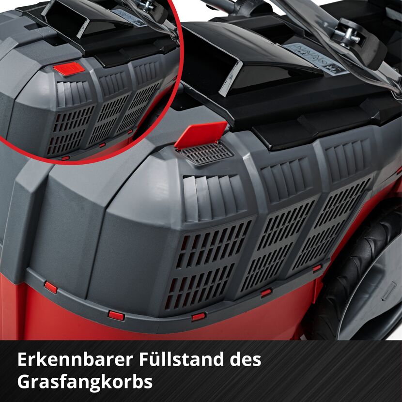 Füllstandsanzeige des Grasfangkorbs