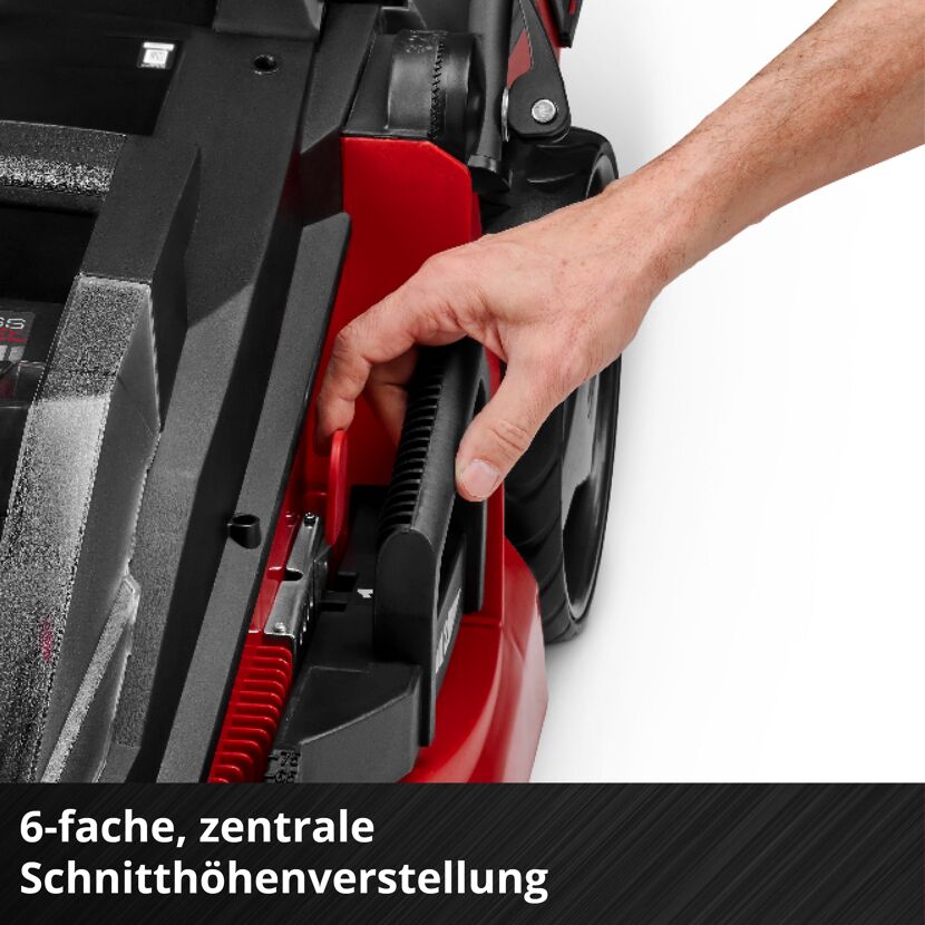 Akku-Rasenmäher 'GE-CM 43 Li M Kit' mit 2 x 18 V Akkus, bis 600 m²