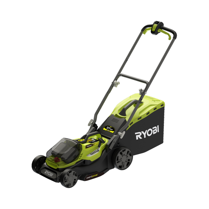 Hybrid-Rasenmäher 'RY18LMH37A-225' mit 2 x 18 V Akkus, bis 275 m²