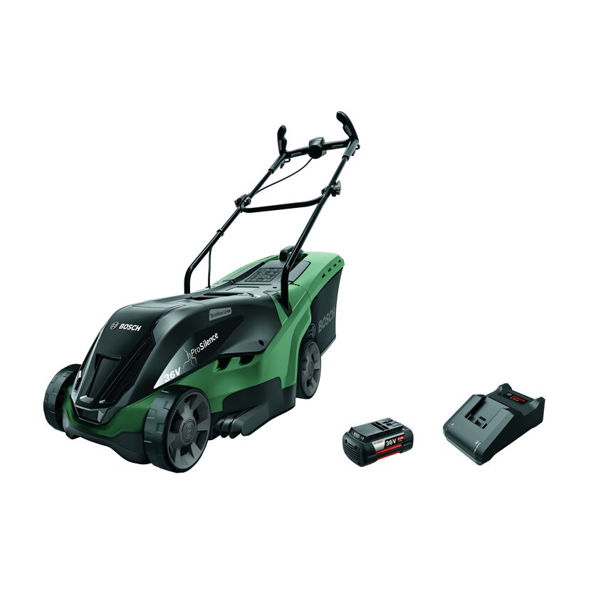 Bosch Akku-Rasenmäher UniversalRotak 36-550 mit Ladegerät und Akku